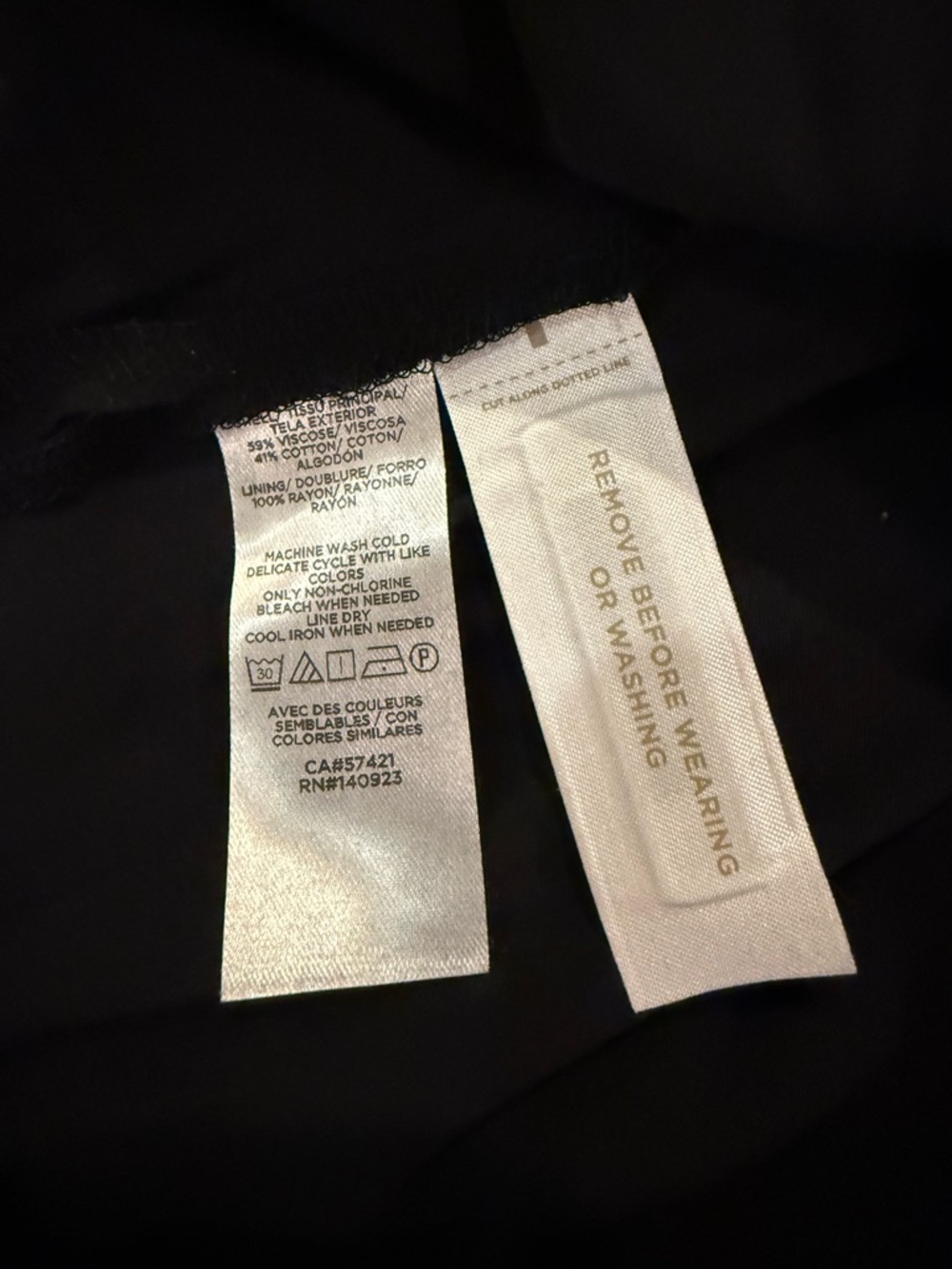 LOFT Black & White Floral Maxi Dress Ruffle Strap Flowy XS Summer Boho - Picture 9 of 9